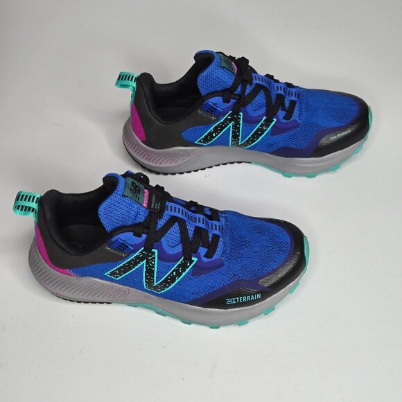 New Balance Women Trail V4 DynaSoft Blue Black Pink Sneakers Sz 6.5 WTNTRLL4 - Picture 3 of 10